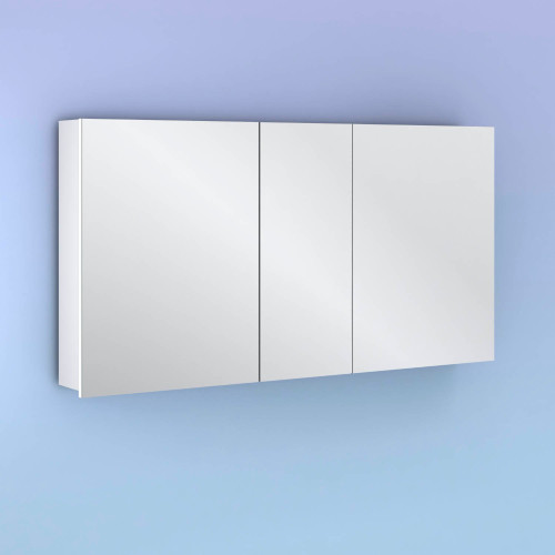 Armario de Baño con Espejo 120cm Midori 3 Puertas Blanco