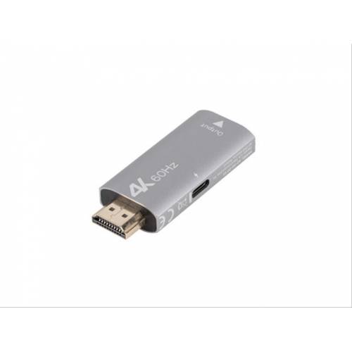 Lanberg AD-HD-DP-01 adaptador de cable de vídeo 0 m HDMI tipo A (Estándar) DisplayPort Plata