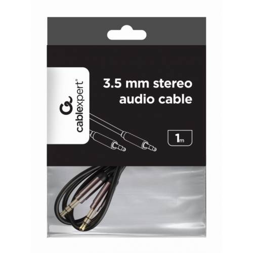 Gembird CCAP-444-1M cable de audio 3,5mm Negro
