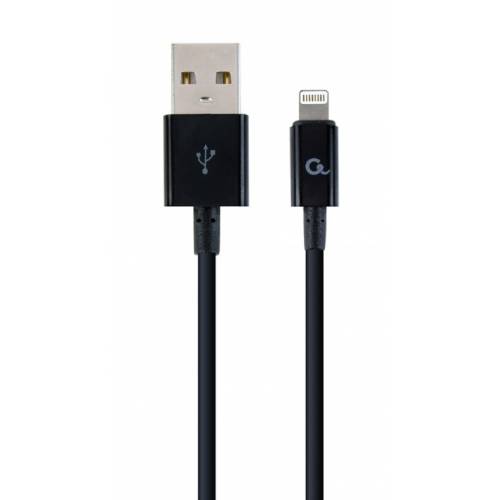 Cablexpert CC-USB2P-AMLM-1M cable de conector Lightning Negro