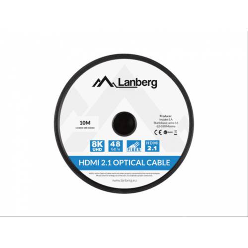 Lanberg CA-HDMI-30FB-0100-BK cable HDMI 10 m HDMI tipo A (Estándar) Negro