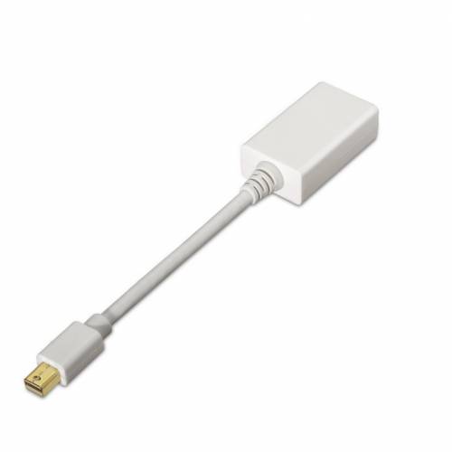 AISENS A125-0138 adaptador de cable de vídeo 0,15 m Mini DisplayPort HDMI Blanco