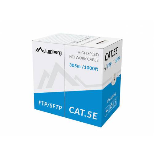 Lanberg LCF5-11CU-0305-S cable de red Gris 305 m Cat5e F/UTP (FTP)