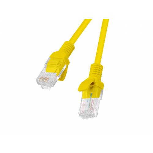 Lanberg PCU5-10CC-0500-Y cable de red Amarillo 5 m Cat5e U/UTP (UTP)