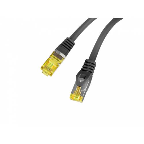 Lanberg PCF6A-10CU-0050-BK cable de red Negro 0,5 m Cat6a S/FTP (S-STP)