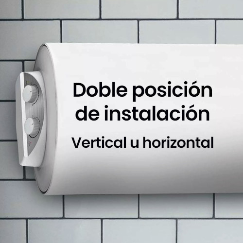 Termo 150L 135X46 Infiniton CAB3HV150T Horizontal / Vertical Blanco C. - foto 2