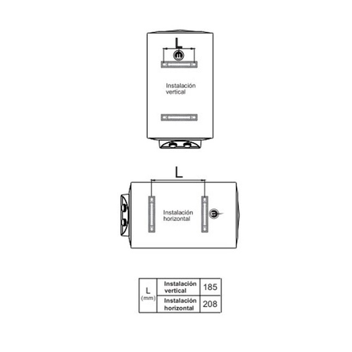 Termo Eléctrico 30L 47x43x70 Infiniton CAS3HV30L Clase C - foto 2