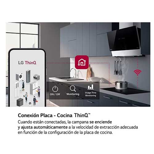 Inducción 2 Zonas + Flex 60cm LG CBIZ2435B Flex Wifi Cristal Negro - foto 3