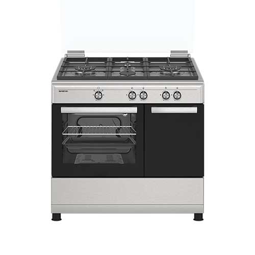 Cocina 4 Fuegos  80X90X60CM Infiniton CC90X2W4F Inox