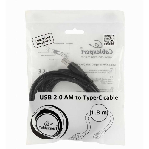 Cable carga y datos USB C Gembird USB 2.0 1.8 metros - foto 3