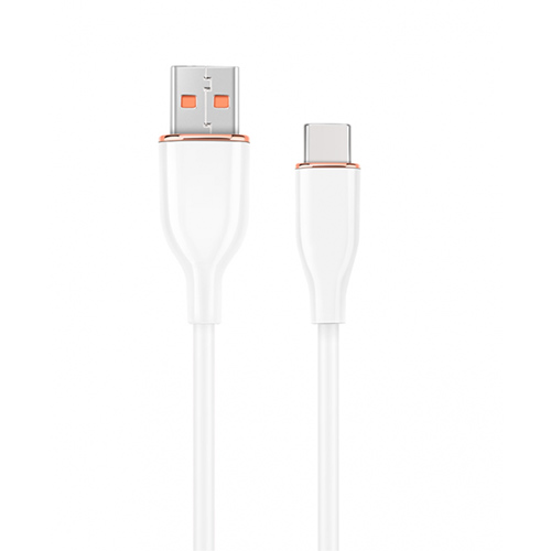 Cable USB C-A 1.5m Gembird silicona blanco