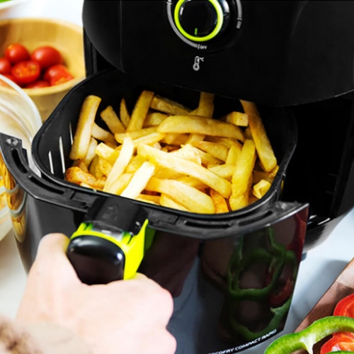 Freidora sin Aceite 1.5L 900W Cecotec Cecofry Compact Rapid Black - foto 2