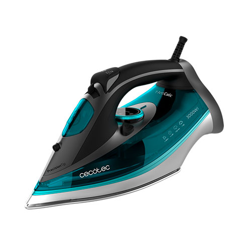 Plancha de Vapor 3000W 230g Cecotec 05523 Fast&Furious 5040 Absolute  Suela Turbo Slide Gris