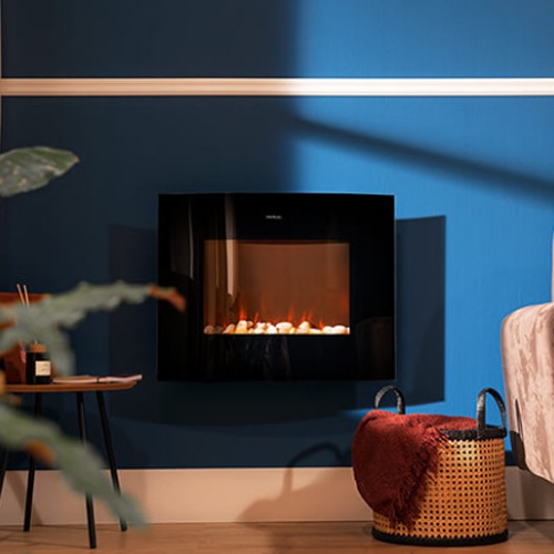 Chimenea electrica negra 2650 curve flames connected Cecotec - foto 3