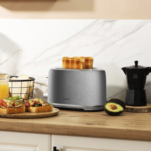 Tostador 2 Ranuras 980W Cecotec Toast&Taste 1000 Retro Double Inox - foto 3