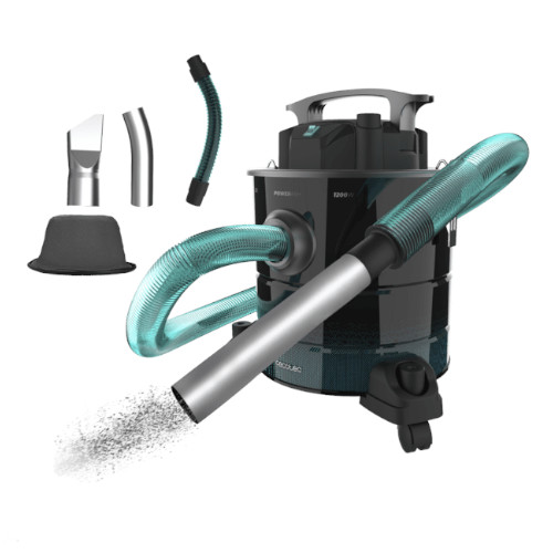 Aspirador de Cenizas 1200W 20L Cecotec Conga Ash 5000 Home Ceniza y Pellets Negro