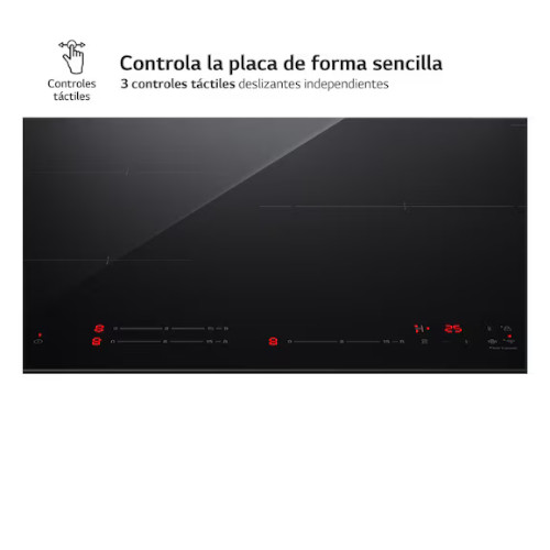Inducción 60cm 3 Zonas LG CI5Z2420BN 1 Zona 28cm Wifi Negro - foto 2