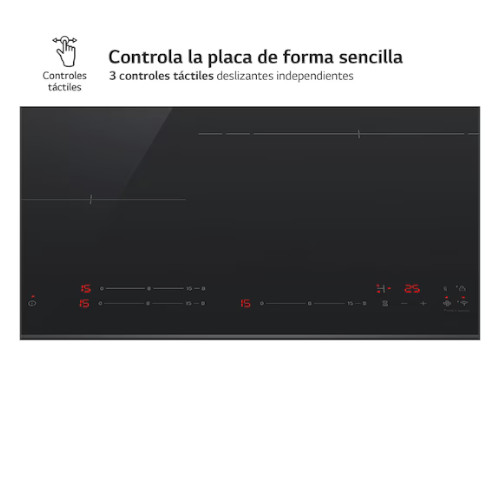 Inducción 60cm 3 Zonas LG CI5Z2421BN Zona 32cm Negro - foto 2