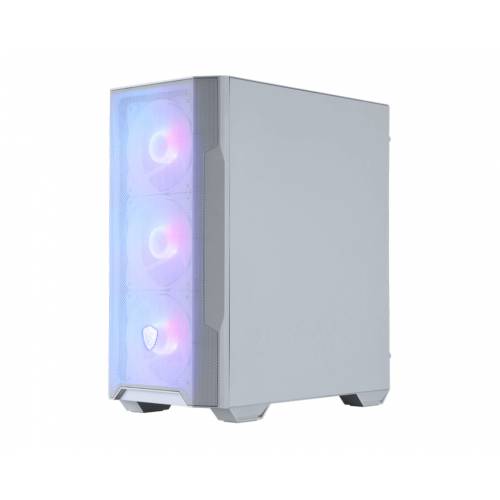 MSI MAG Forge M100R Micro Torre Transparente, Blanco