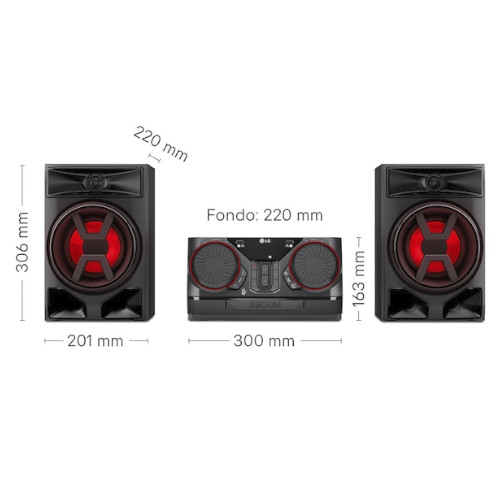 Altavoz 300W LG CK43N XBOOM La Bestia 2USB Negro - foto 2