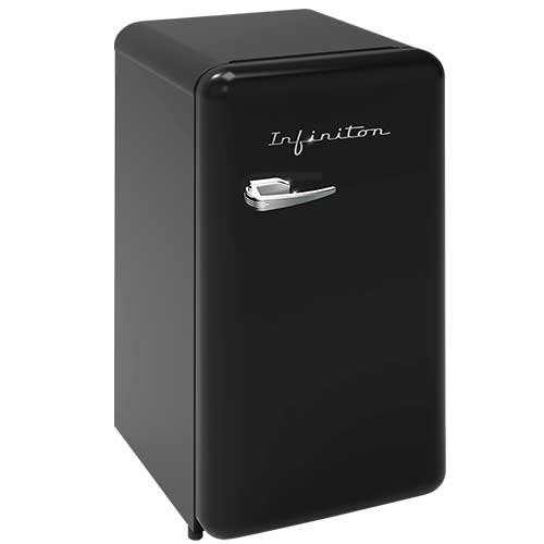 Frigoríficos 87x45 1 Puerta Infiniton CLV90L8NEA Vintage Negro Clase E