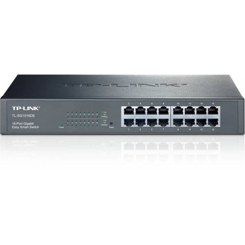 TP-Link TL-SG1016DE Gestionado L2 Gigabit Ethernet (10/100/1000) 1U Negro