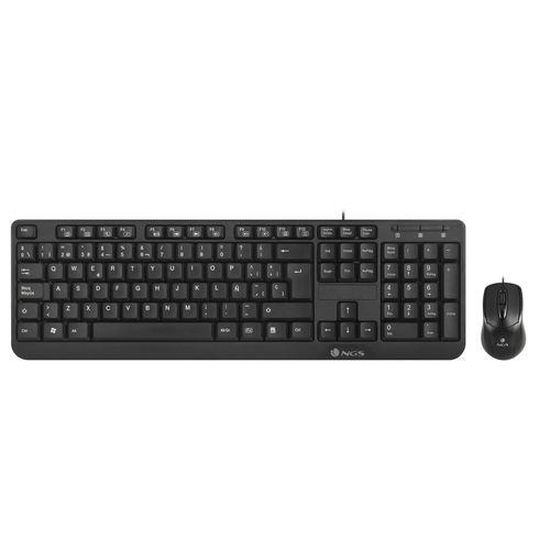 Combo Teclado/raton Ngs Cocoa Kit Usb Negro