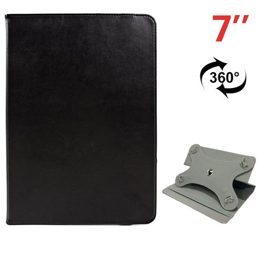 Funda 7" universal tablet negro giratoria