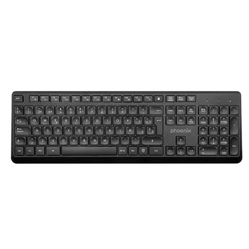 Teclado + Ratón Phoenix CW101 Inalámbrico Negro - foto 2