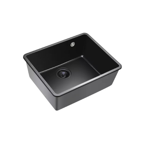 Fregadero 50x40cm Infiniton DISFRUTAR5040QZ 1 Cubeta Granito Negro