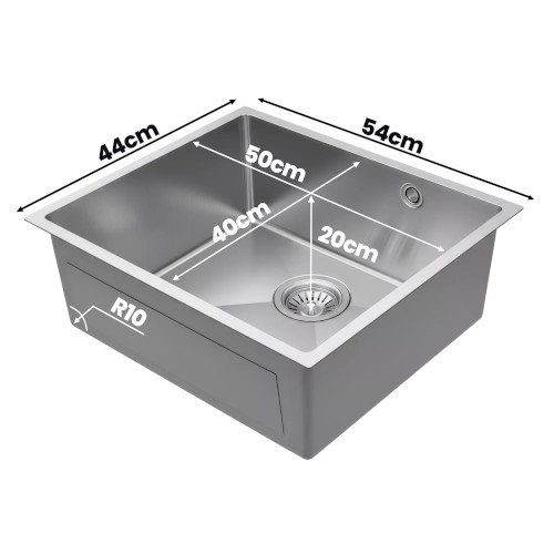 Fregadero 50x40cm Infiniton DISFRUTAR5040QZ 1 Cubeta Granito Negro - foto 2