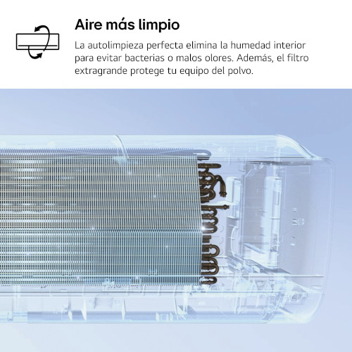 Aire Split 2150F/2365K LG ECOLG09Z Wifi Autolimpieza Blanco A++/A+++ - foto 3
