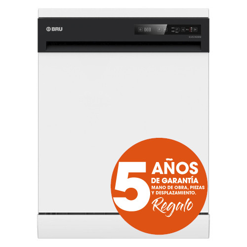 Lavavajillas 60cm 3 Bandeja Bru ELVS1563DW Blanco Clase D