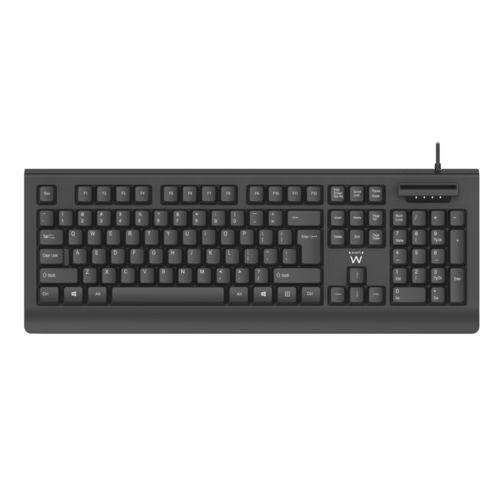 Teclado Ewent Ew3286 Usb Con Lector Dni Negro