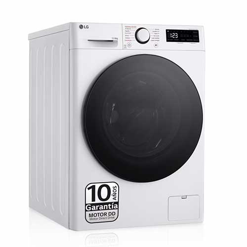 Lavasecadora 11/6 KG 1400 RPM LG F4DR6011AGW Vapor Wifi Blanca -10A/D