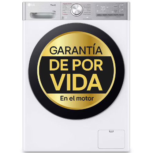 Lavadora 13kg 1350rpm LG F4WR9513A2W Vapor Blanco Clase A