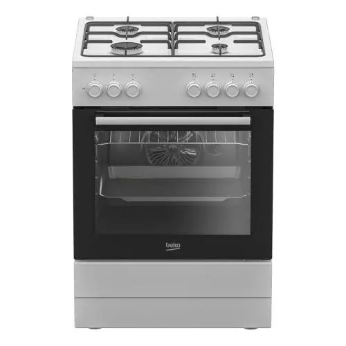 Cocina 85X60 4 Fuegos Beko FBE62120WD Gas Natural Con Horno Electrico Clase A  Blanco