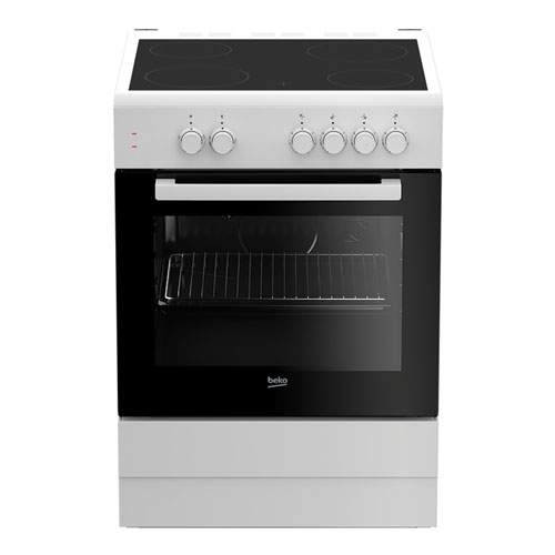 Cocina 85X60 4Z-VTR Vitro BEKO FSS67000GW Blanco