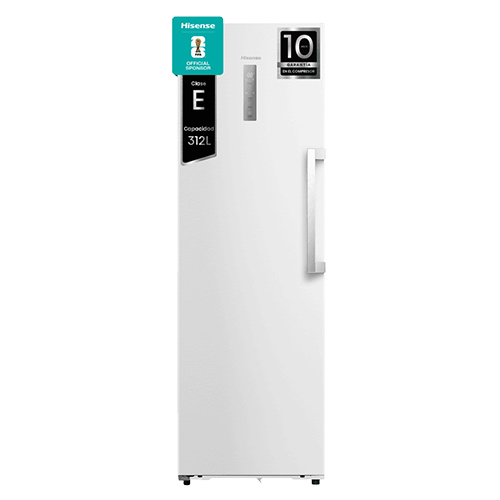 Congelador Vertical 186x60 Hisense  FT3K310SEWE1 Blanco Clase E