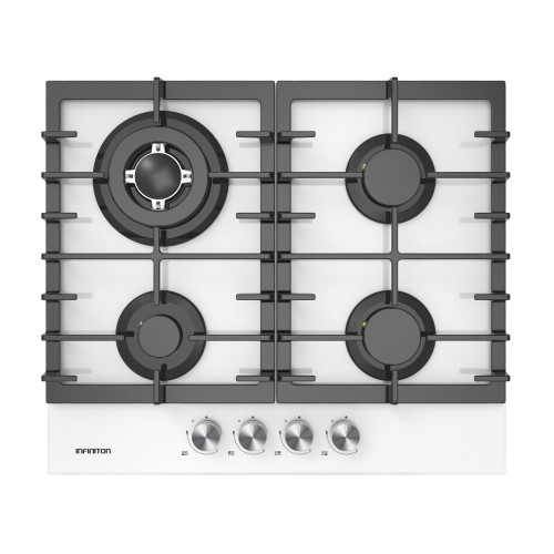 Cristalgas 4 Fuegos 60cm Infiniton GG43BK Blanco