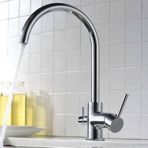 Grifo de cocina osmosis 2 vias caño alto Imex Pireo latón cromado - foto 2