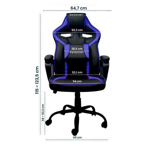 Silla Gaming Infiniton GSEATTS Azul - foto 3