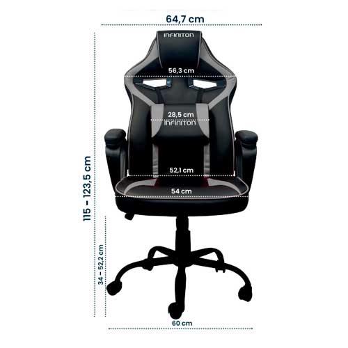 Silla Gaming Infiniton GSEATTS Gris - foto 3