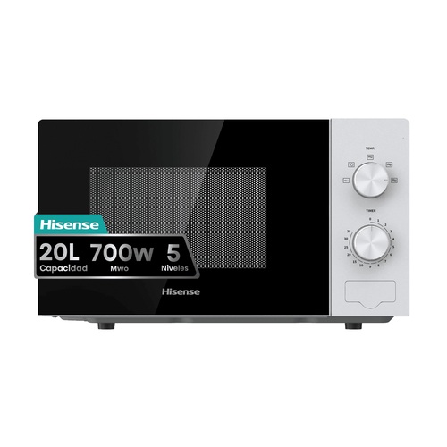 Microondas 20 L 700W  Hisense H20MOWP1 Blanco
