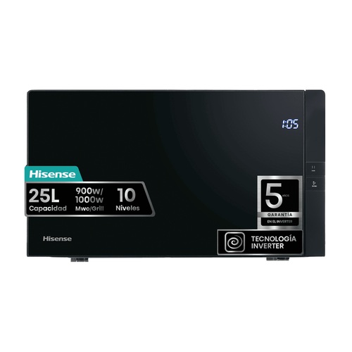 Microondas 25 L 900W Hisense H25MOBS4HGI Grill Negro