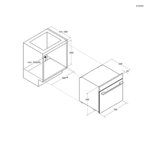 Horno Multifunción 60cm 78L Haier H6 ID23B1HTW Hidrolítico Convección y Ventilador Blanco A+ - foto 3