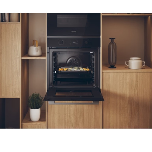 Horno Multifunción 60CM 78L Haier H6ID2P5B3YTX Pirolítico + Hidrolítico Wifi Negro A++ - foto 3
