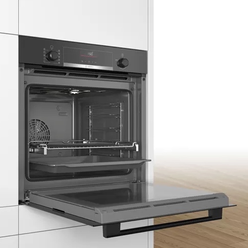 Horno Multifunción 60cm 71L Bosch HBA5360B0 Cristal Negro A - foto 2