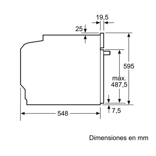 Horno multifunción 60cm 71L Bosch HBA5360W0 blanco - foto 3