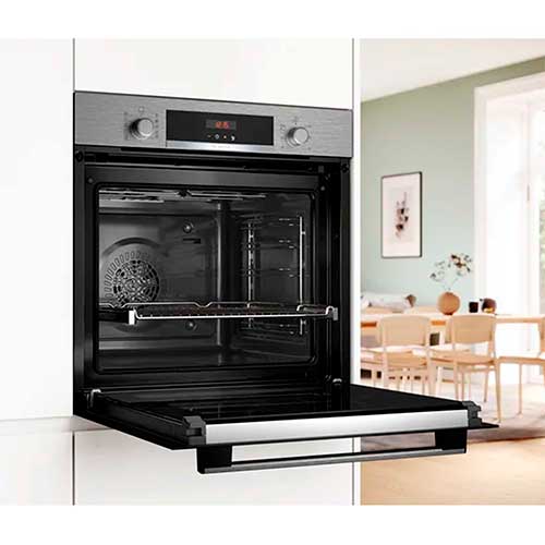 Horno Multifunción 60cm 71L Bosch HBA574ES3 Pirolítico Inox A+ - foto 3